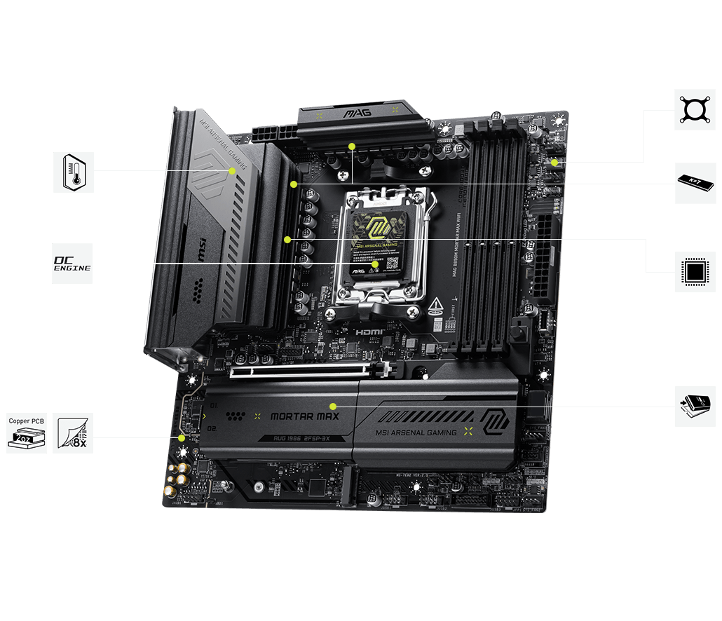msi MAG B850M MORTAR MAX WIFI