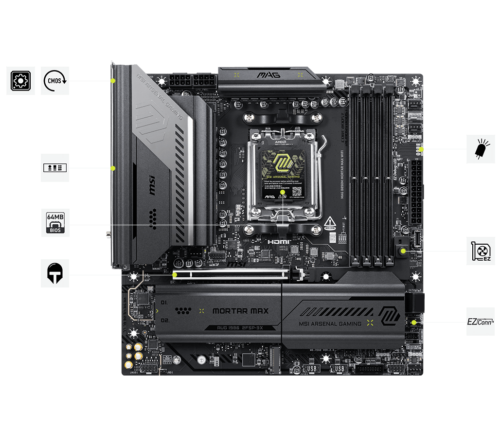 msi MAG B850M MORTAR MAX WIFI