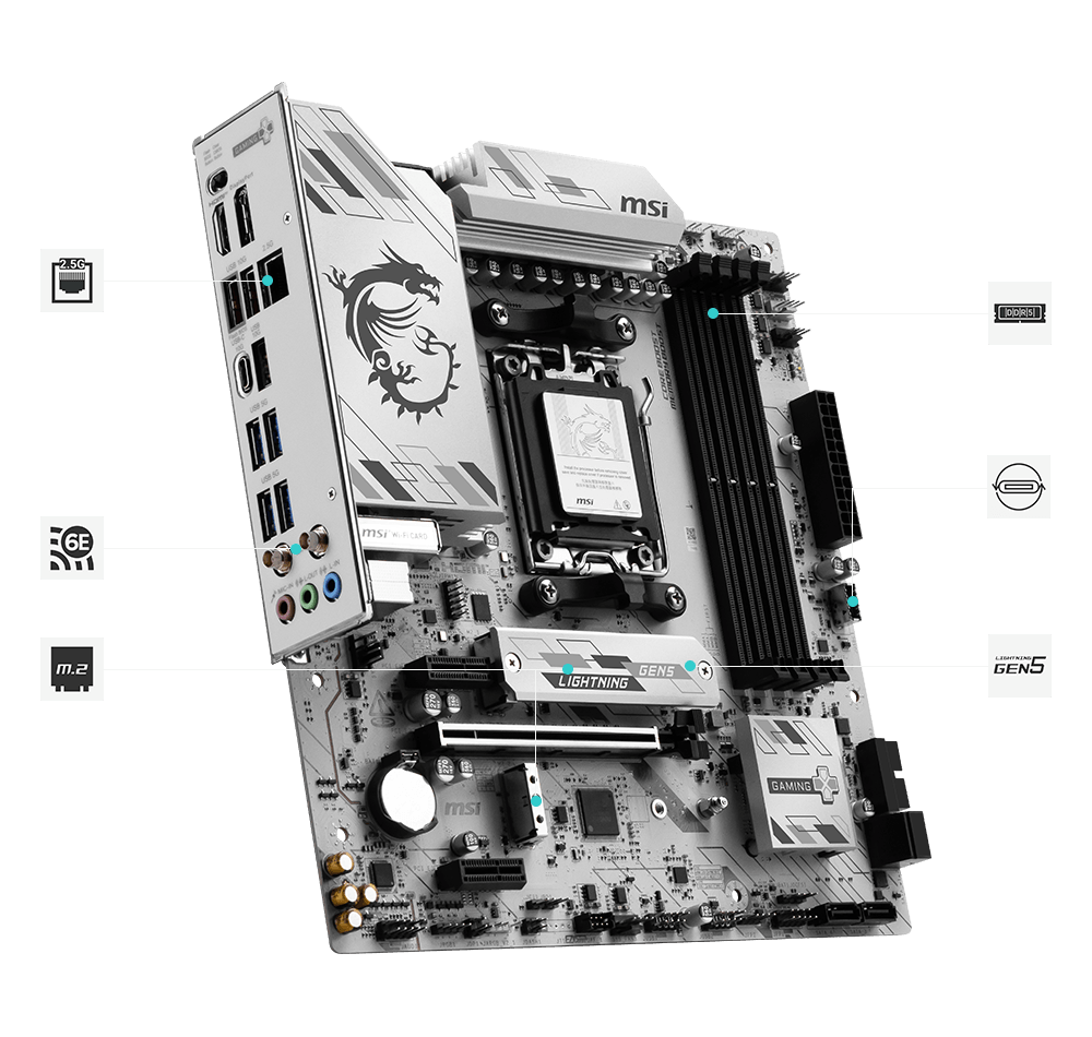 ゲームキャラクター V80V B850 GAMING PLUS WIFI6E | Gaming Motherboards｜Best