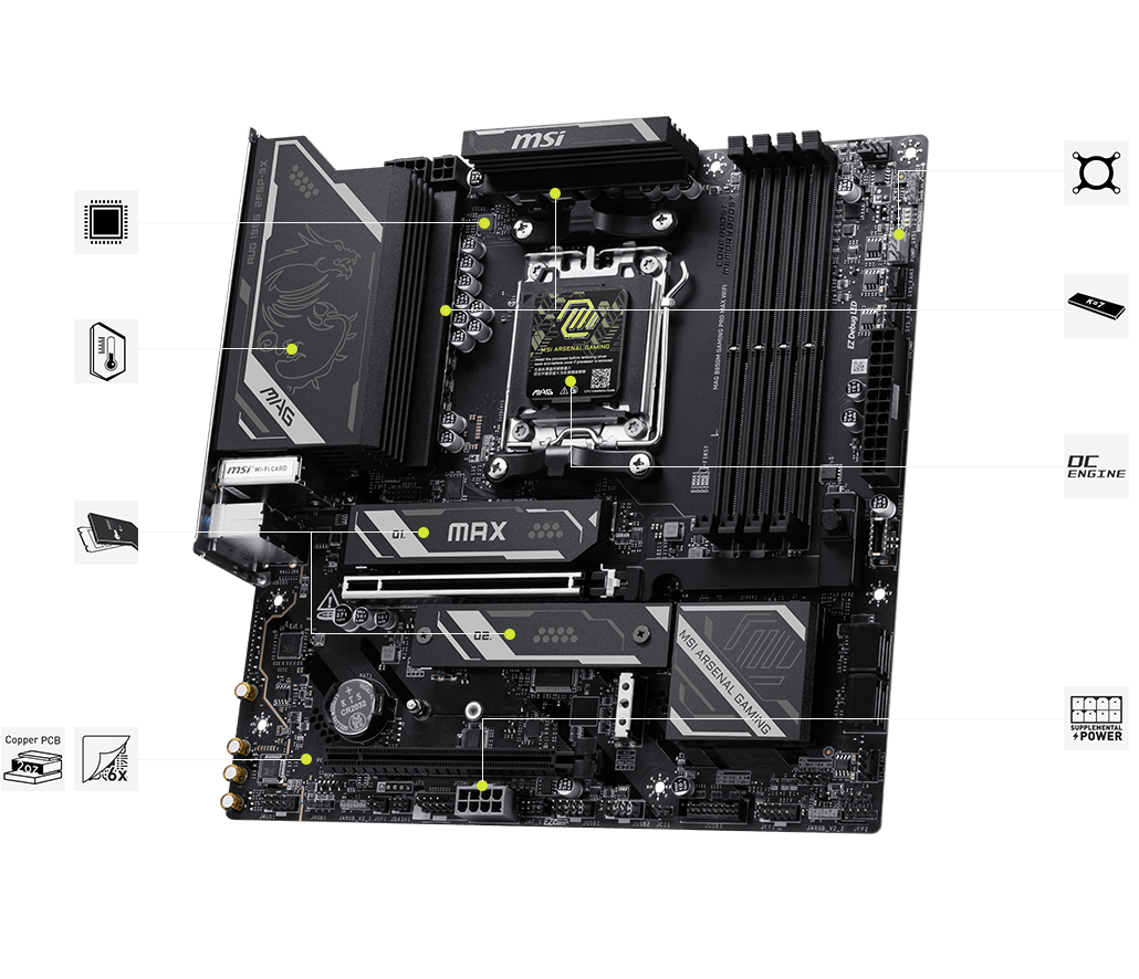 msi MAG B850M GAMING PRO MAX WIFI