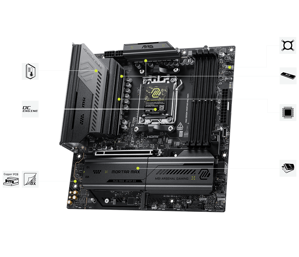 msi MAG B850M MORTAR MAX WIFI (Rev 2)