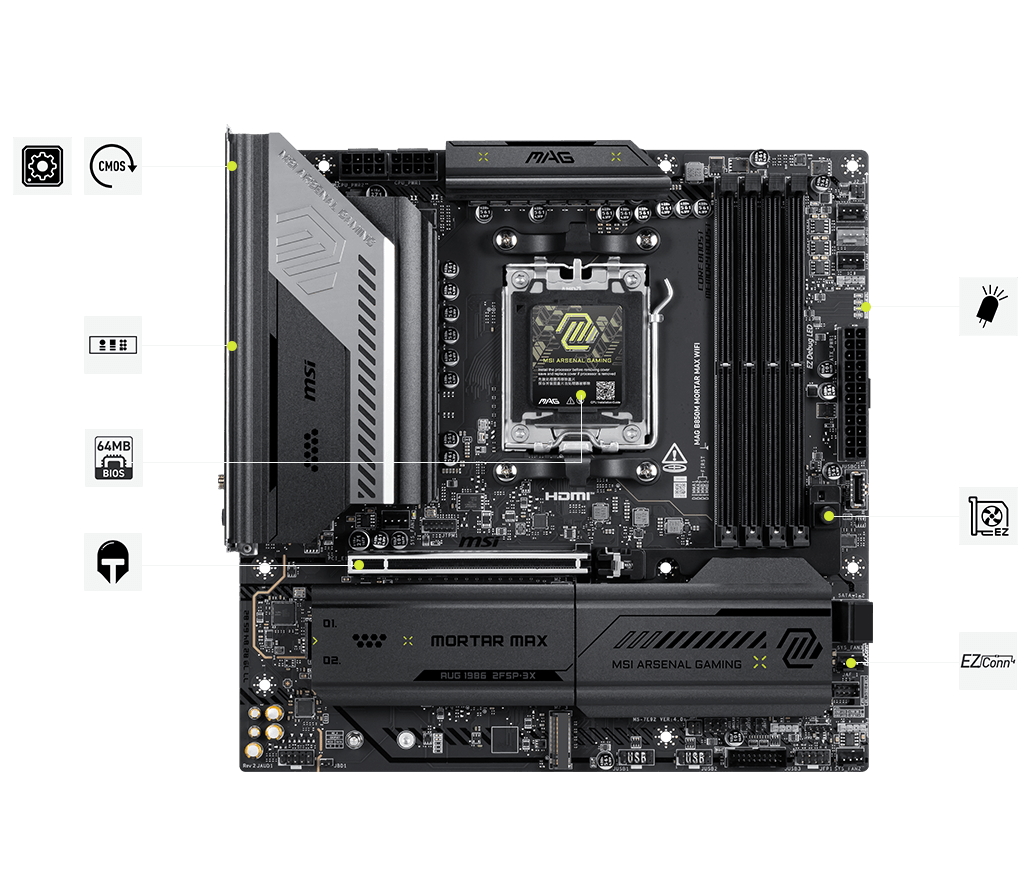 msi MAG B850M MORTAR MAX WIFI (Rev 2)
