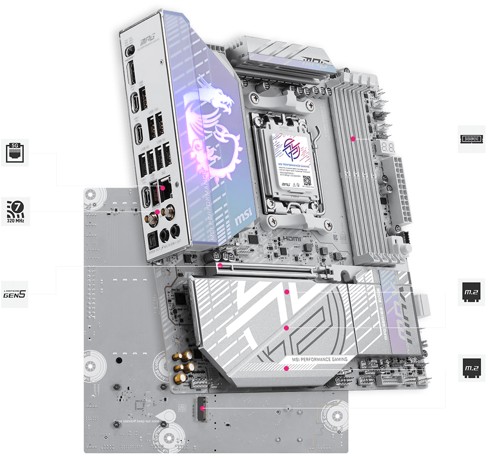 msi MPG B850M EDGE TI MAX WIFI Rev 2