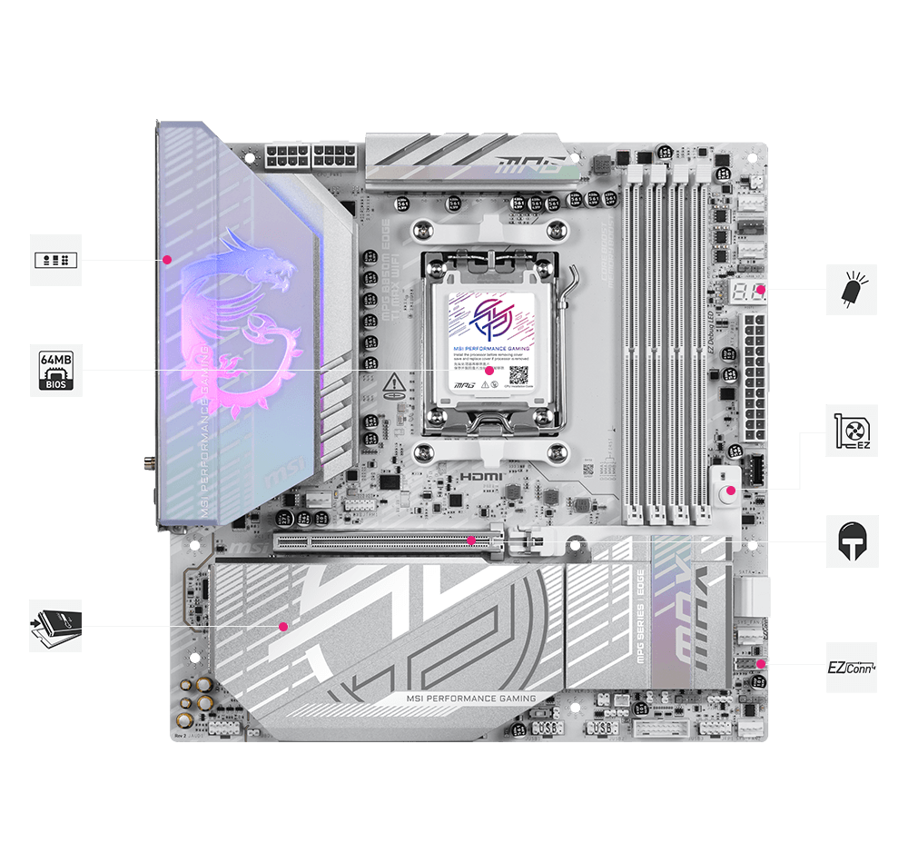 msi MPG B850M EDGE TI MAX WIFI Rev 2