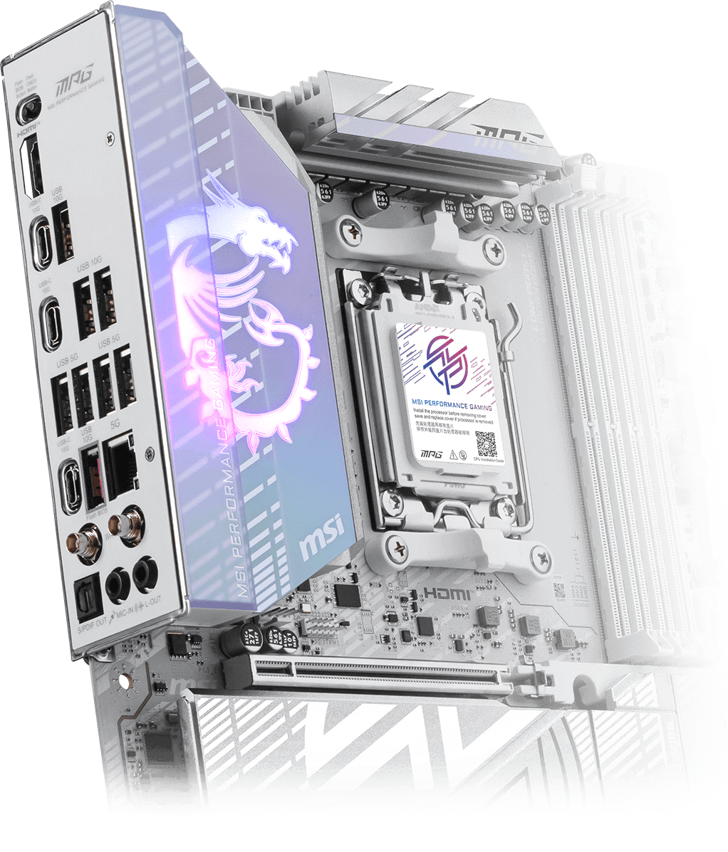 Pre-Installed I/O Shield