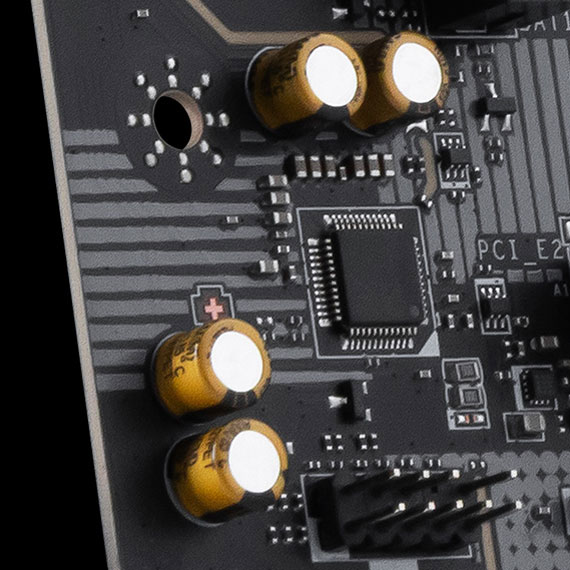 Msi PRO B850M-E EVO high quality audio capacitors