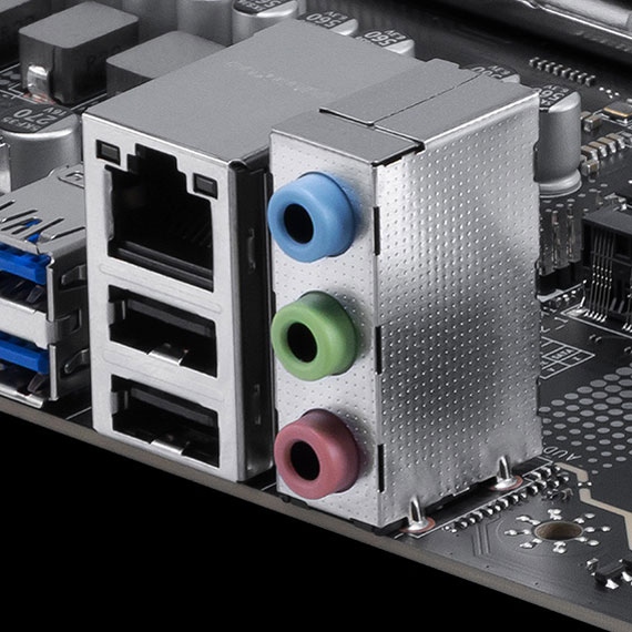 Msi PRO B850M-E EVO audio high quality audio jacks