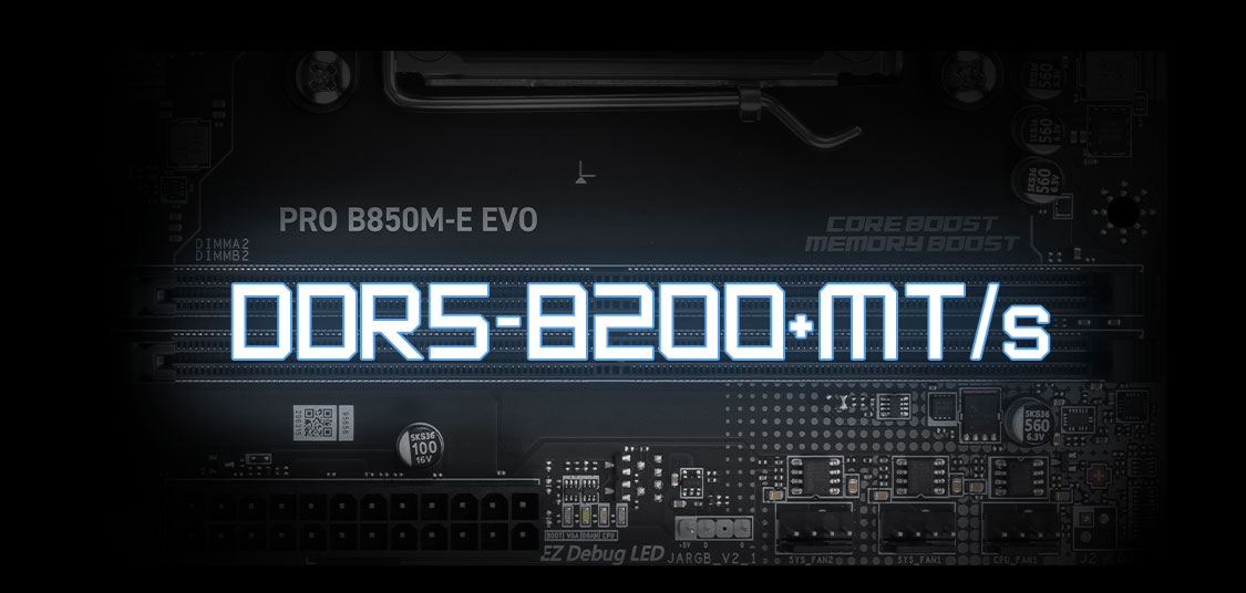 MSI PRO B850M-E EVO DDR5-8000