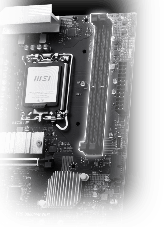 MSI PRO B860 Memory Extension Mode