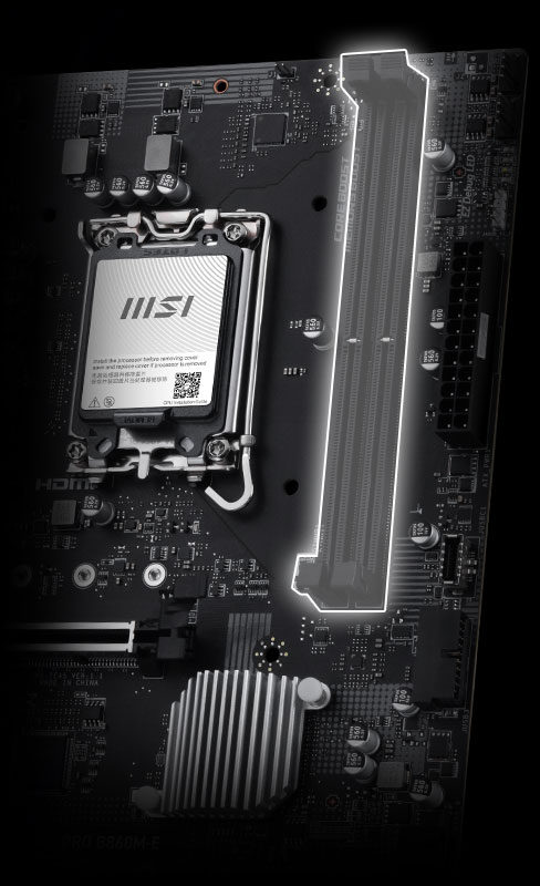 MSI PRO B860M-E Memory Extension Mode