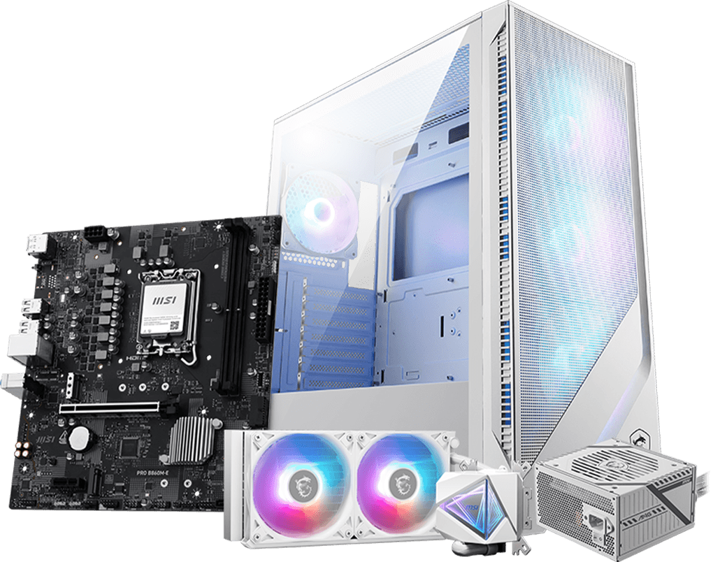 PRO-B860M-E with MSI Components