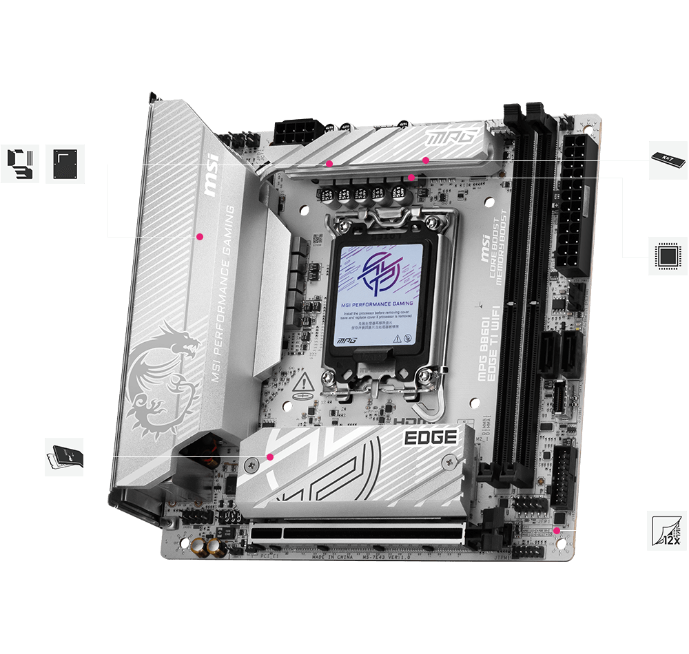 MSI B860I Edge Ti Wifi Performance Features