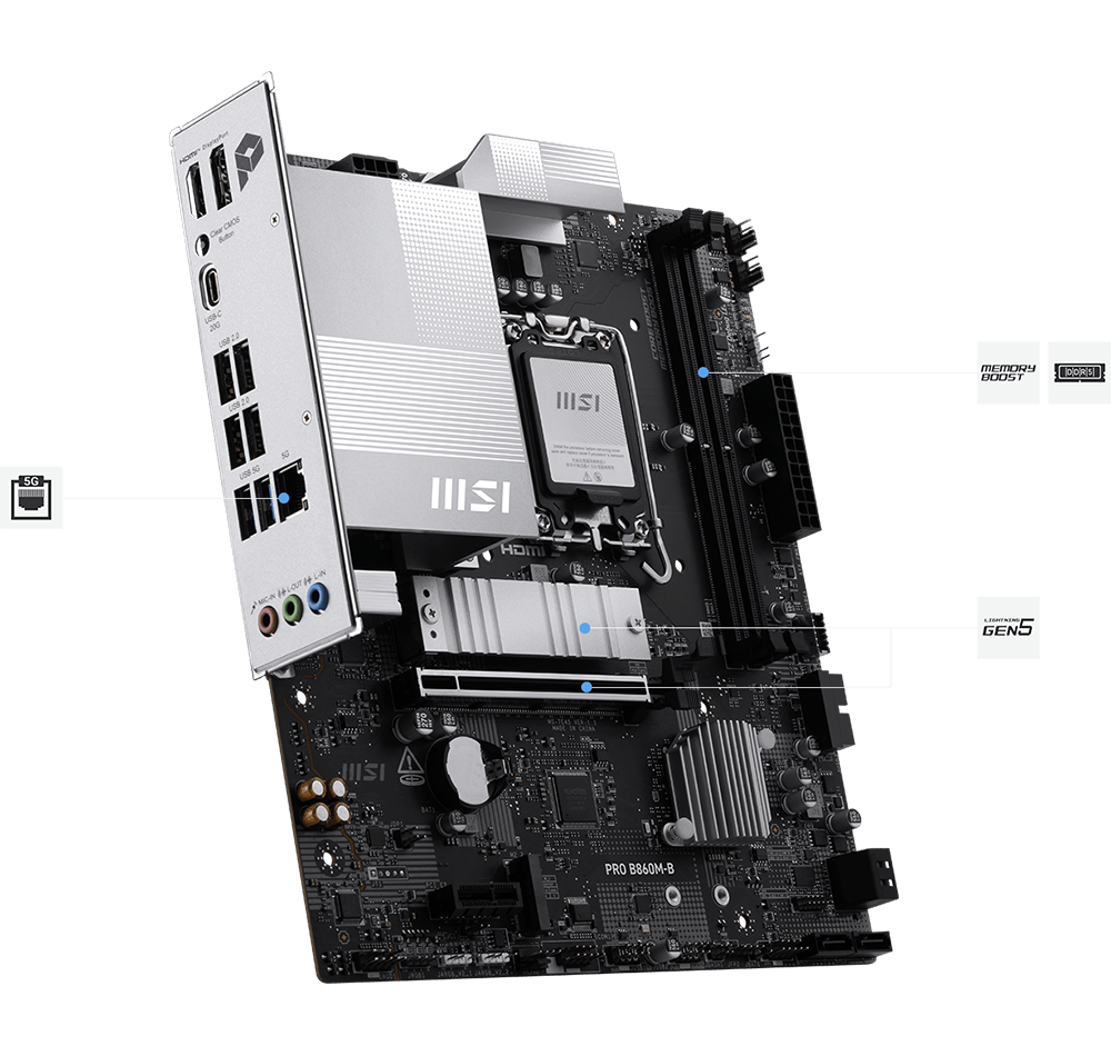 Msi Pro B860M-B  High speed features
