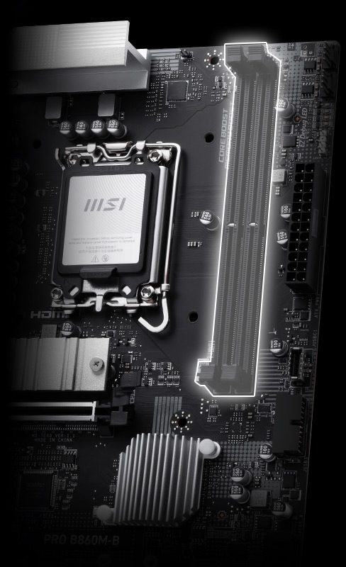 MSI PRO B860M-B Memory Extension Mode