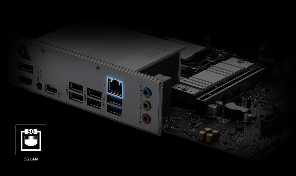 MSI PRO B860M-B 5G Lan