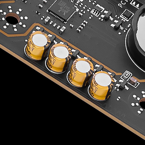 Msi high quality audio capacitors