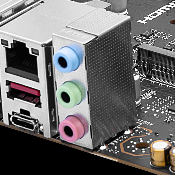 Msi audio high quality audio jacks