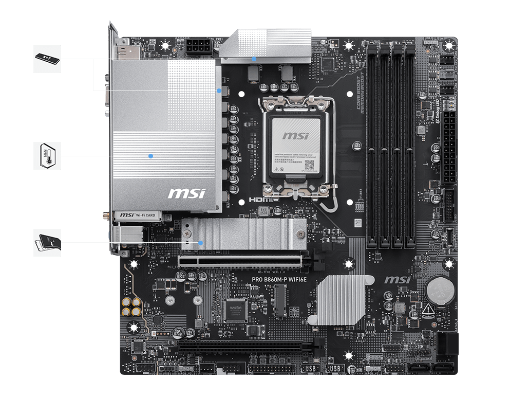 msi b850-v evo wifi