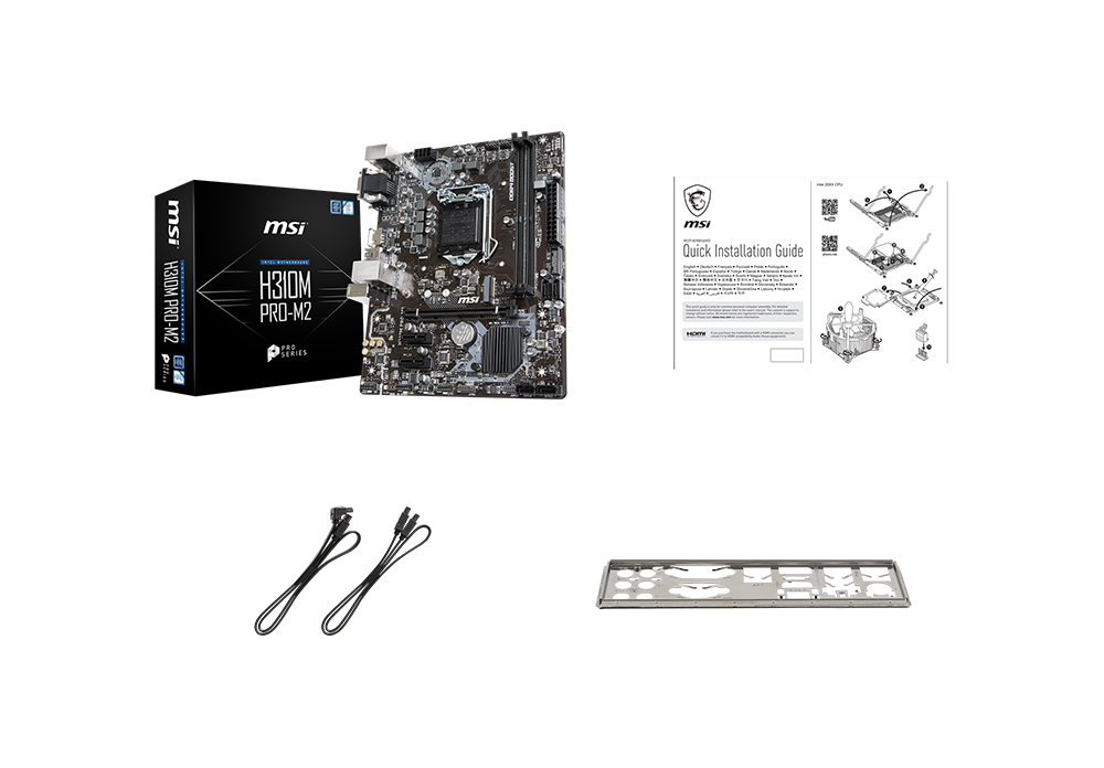 MSI H310M PRO-M2 box content