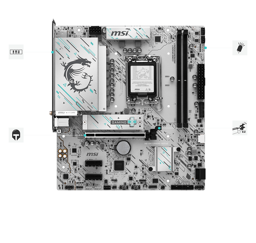 MSI H810M GAMING WIFI6E hero Thermal