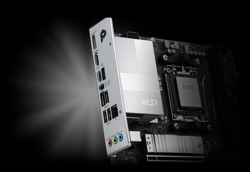 Pre-Installed I/O Shield