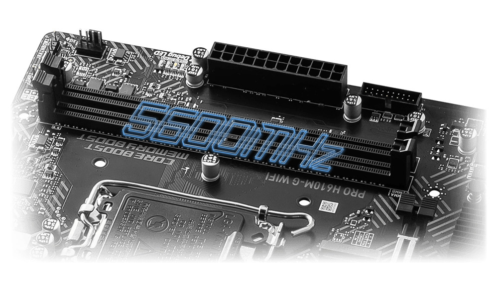 PRO H610M-G WIFI Motherboard M-ATX - Intel 12th & 13th & 14th Gen