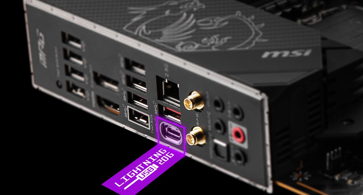 MSI MPG Z690 CARBON WIFI DOUBLE BANDWIDTH WITH LIGHTNING USB 3.2 GEN 2X2 20G