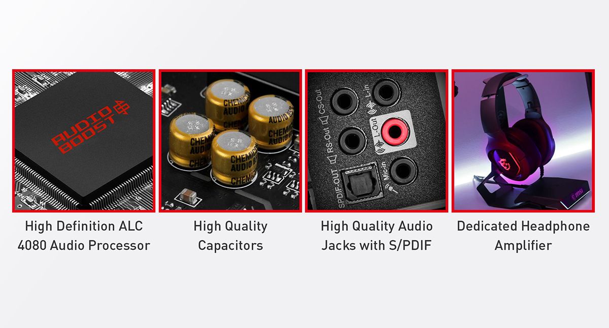 MSI MPG Z690 EDGE WIFI DDR4 FORSTÆRKER DIN OPLEVELSE MED AUDIO BOOST 5