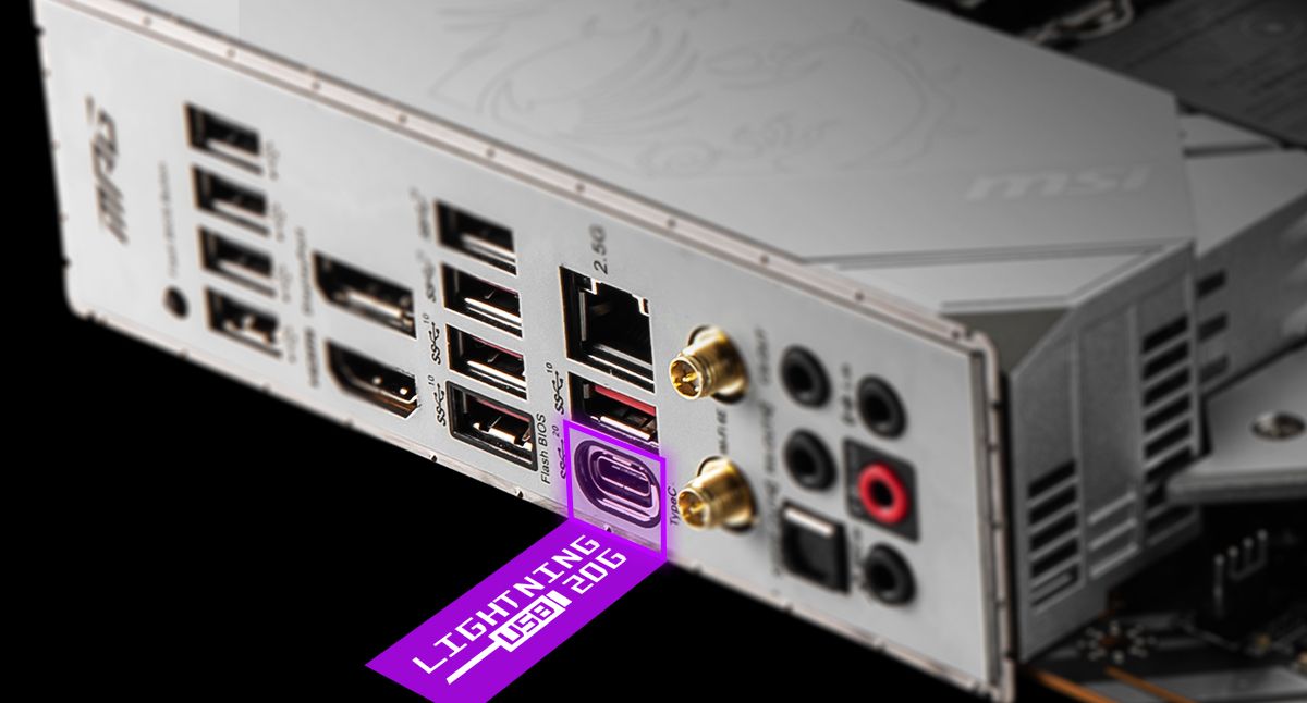 MSI MPG Z690 FORCE WIFI DOUBLE BANDWIDTH WITH LIGHTNING USB 3.2 GEN 2X2 20G