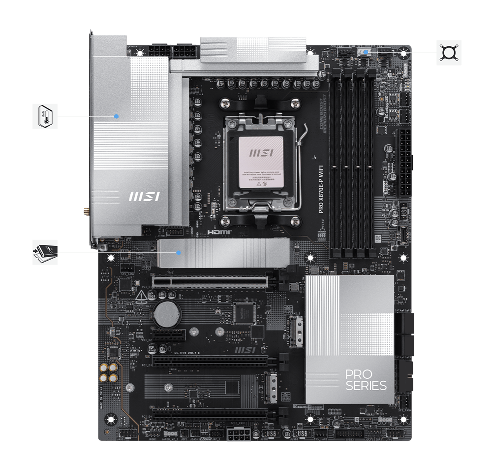 MSI PRO X870-P WIFI【訳あり/保証あり】 Amazon.com: MSI PRO X870-P WiFi ProSeries Motherboard (AMD