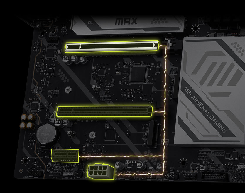 X870E Tomahawk wifi PCIe supplimental powerS