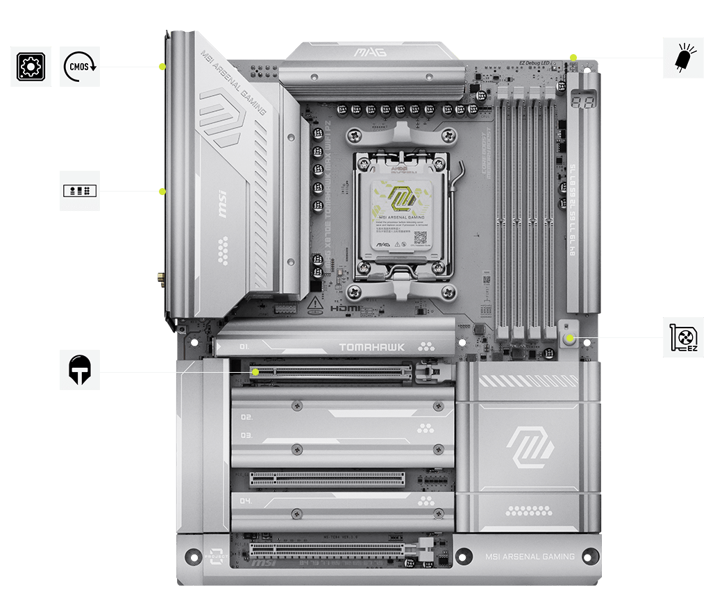 msi mag x870e Tomahawk wifi