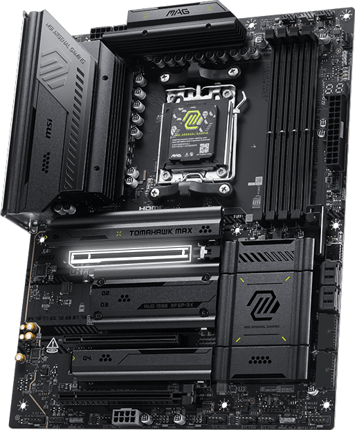 msi x870E Tomahawk MAX wifi lighting Gen5