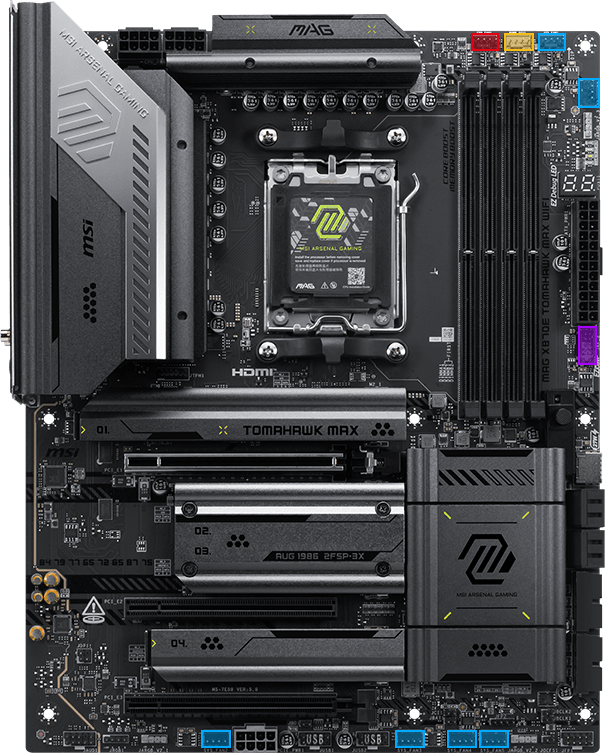 X870E Tomahawk wifi System Cooling