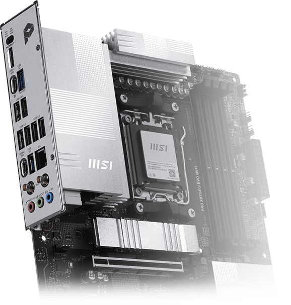 Pre-Installed I/O Shield