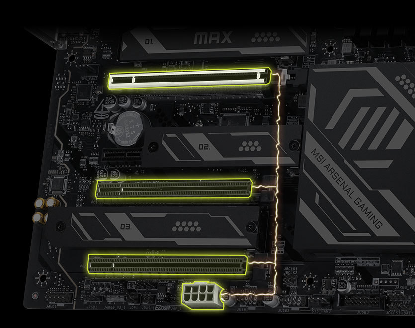 MAG X870E GAMING PLUS MAX WIFI S PCIe Supplemental Power