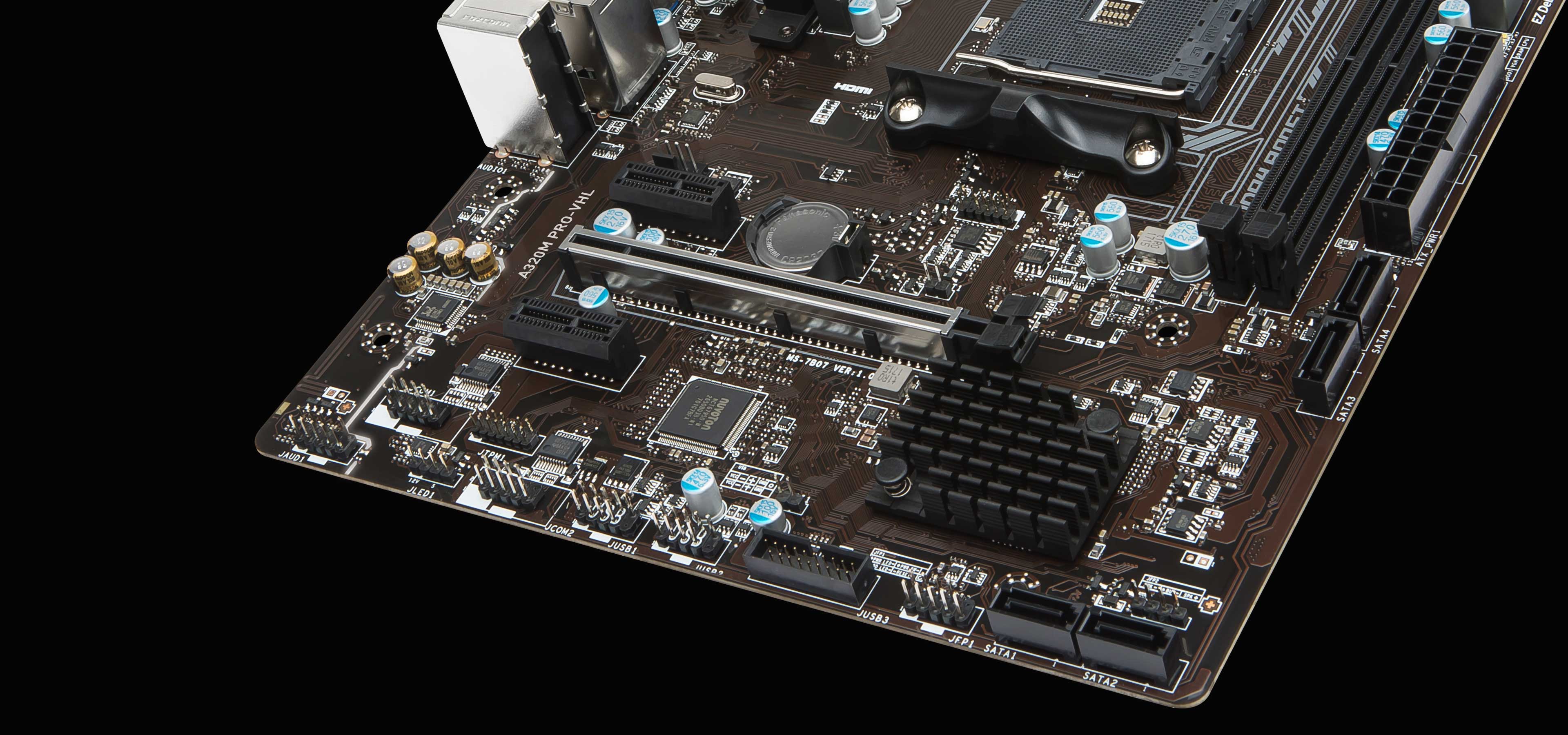 Купить Материнская плата MSI-A320M-PRO-VHL(No i/o Plate) a320m/( /) в ...
