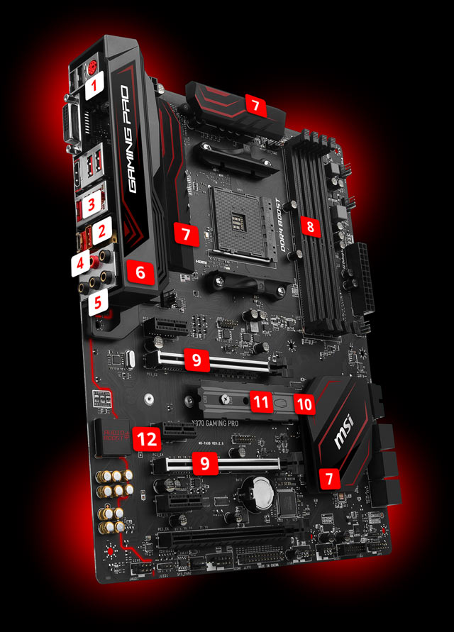 X370 GAMING PRO Motherboard The world leader in motherboard design