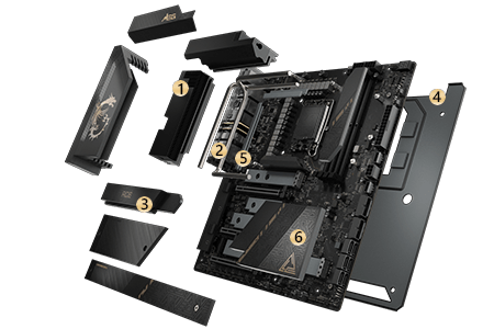 MSI MEG Z790 ACE, E-ATX - Intel 13th/12th Gen - 24+1+2 Phases MSI MEG Z790 ACE, E-ATX - Intel 13th/12th Gen - 24+1+2 Phases