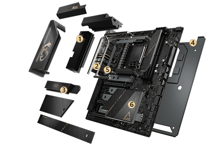 msi Z790 ACE cooling overview mobile