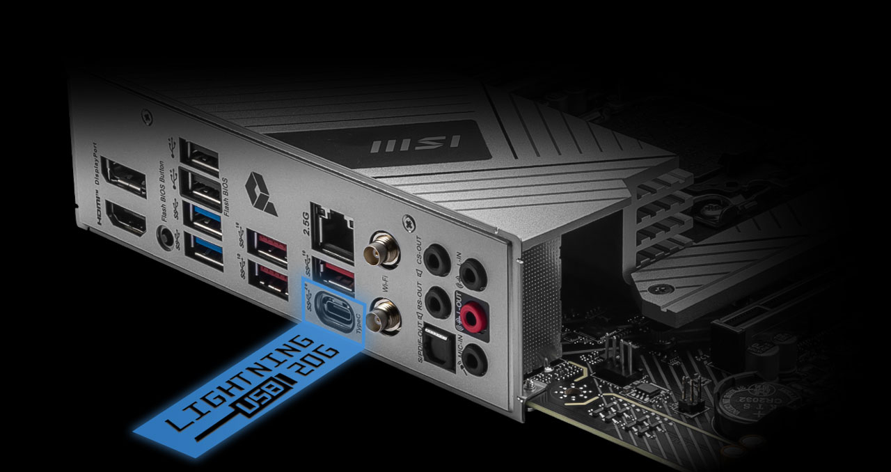 MSI PRO Z790-a max wifi lighting usb 20G