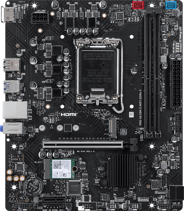 MSI System Cooling Motherboard