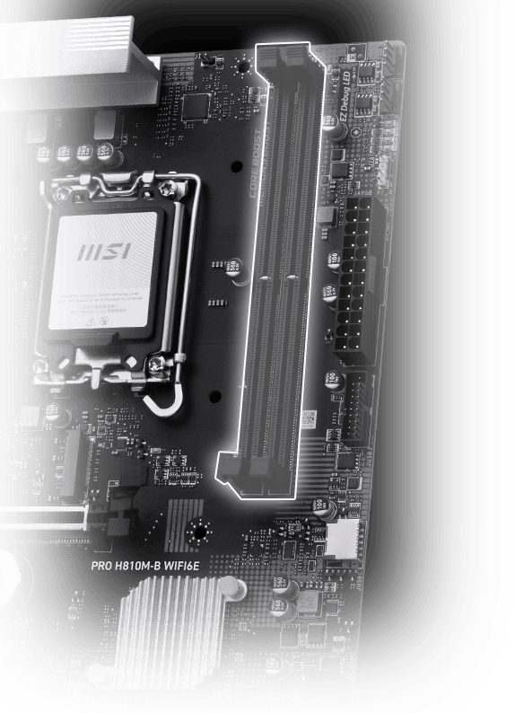 MSI PRO H810M-B WIFI6E Memory Extension Mode