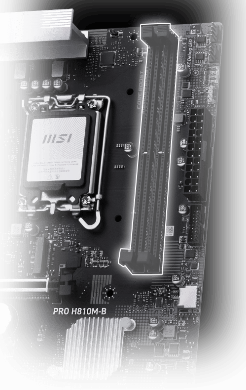 MSI PRO H810M Memory Extension Mode