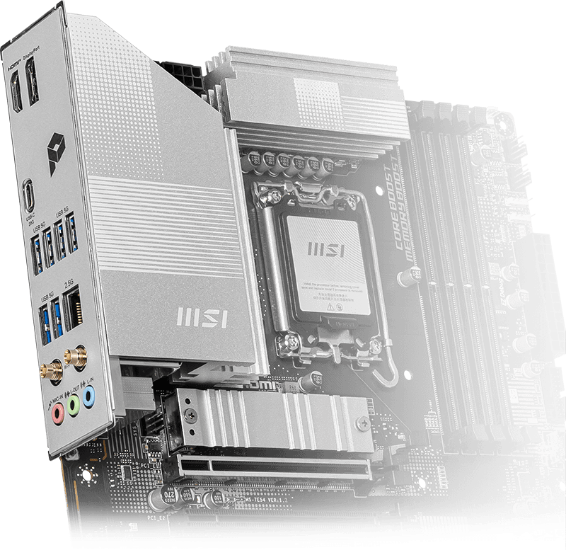 Pre-Installed I/O Shield