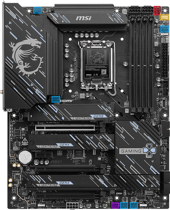 Z890 GAMING PLUS WIFI6E System Cooling