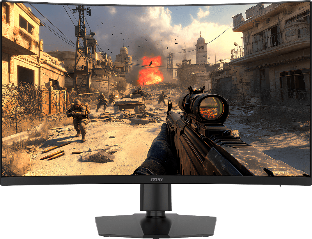 MSI MAG 325CQPD27 curved gaming monitor in HD 500Hz Triple Mode for maximum competitive speed