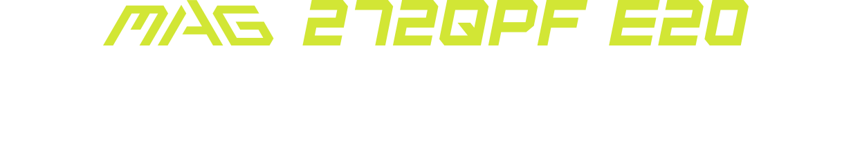 MSI Mintor - MAG 272QPF E20 Title