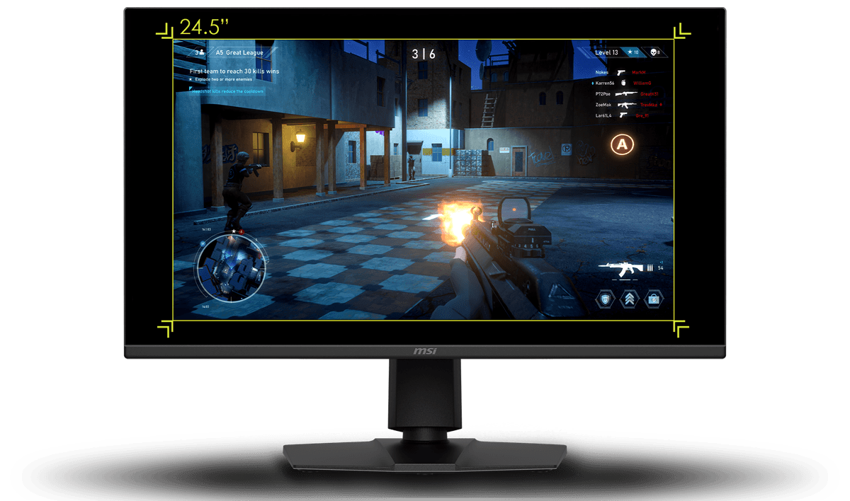 ASPECT RATIO OPTIONS 24.5 inch