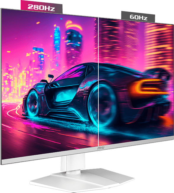 280Hz refresh and 0.03ms response on QD-OLED panel